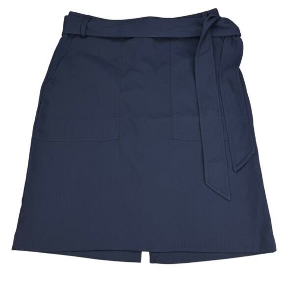 Banana Republic Utility Tie Waist Pencil Skirt In Navy - Picture 2 of 5